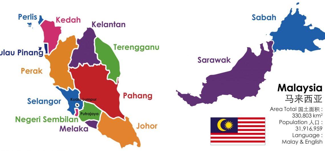 Malaysia backpacking itinerary-Map